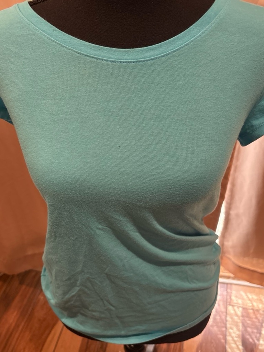 NOBO Short-Sleeve Crewneck Tee in Teal-Blue
